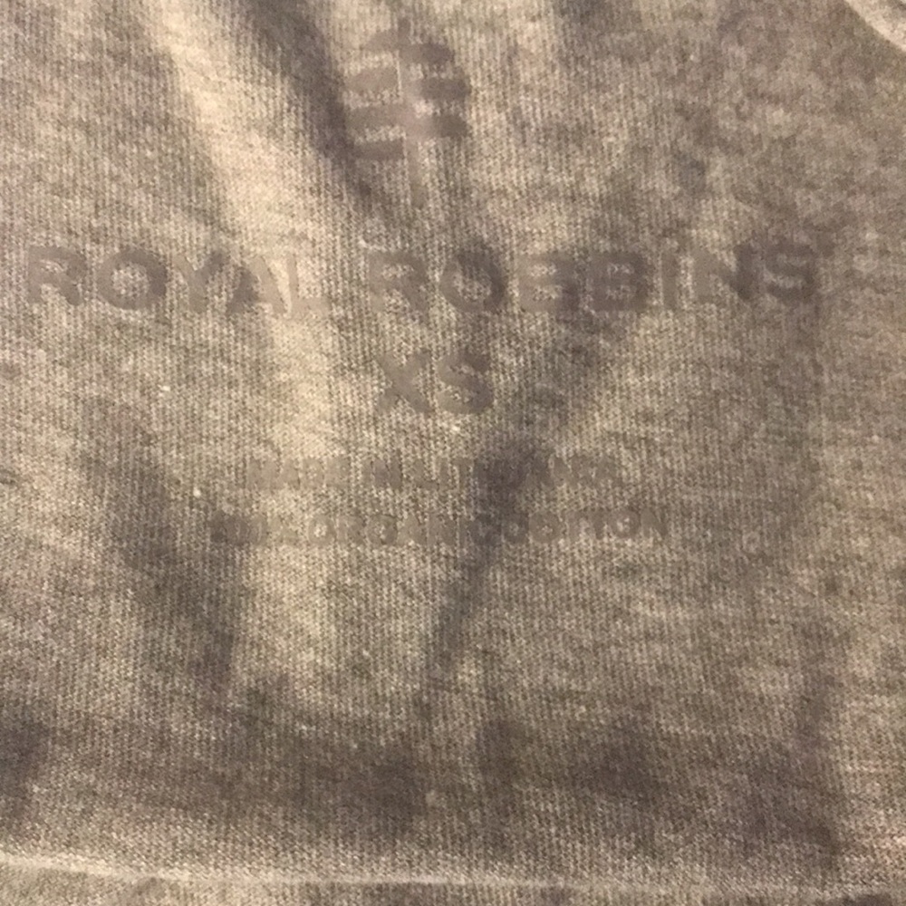 Royal Robbins 100% organic cotton grey leaf motif short sleeve T-shirt - Picture 7 of 9